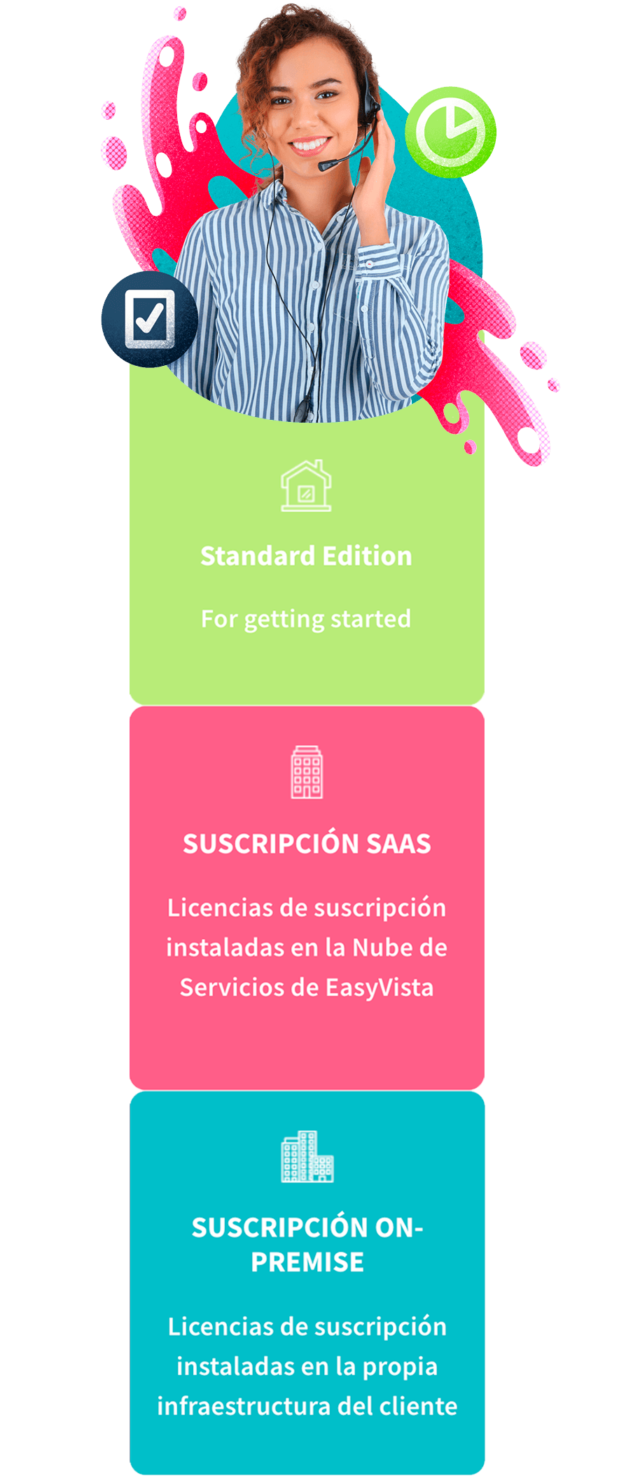 Teclado resaltando los servicios de Xeridia en EasyVista: consultoría, desarrollos a medida, migraciones a cloud y adquisición de licencias.